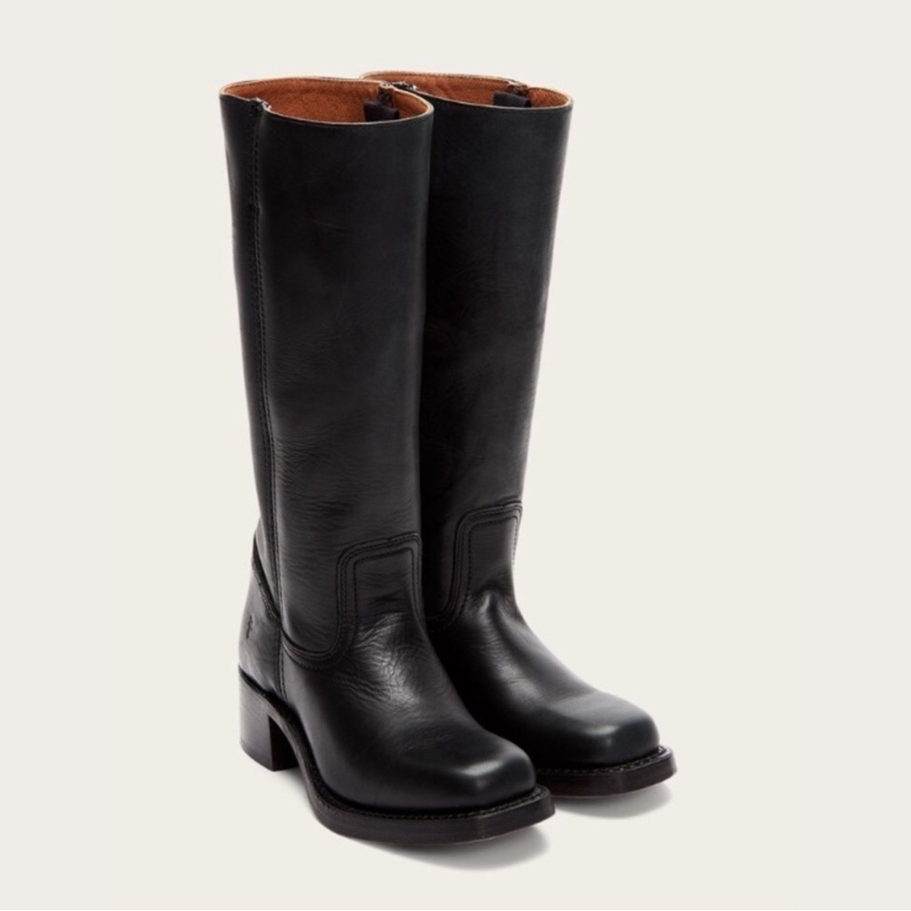 Frye Boot Melissa Button 2 - Black Leather- size 6